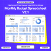 Monthly Budget Planner Spreadsheet