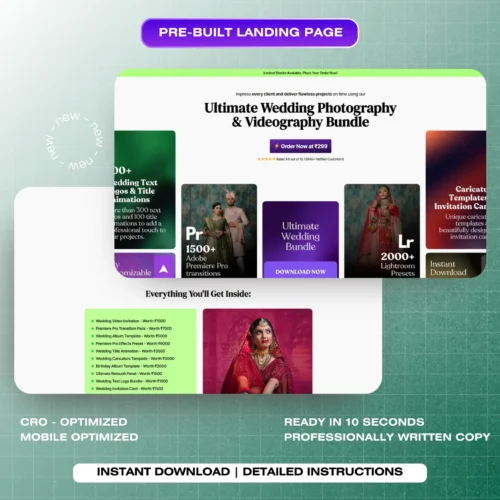 Wedding Photography Videography Bundle